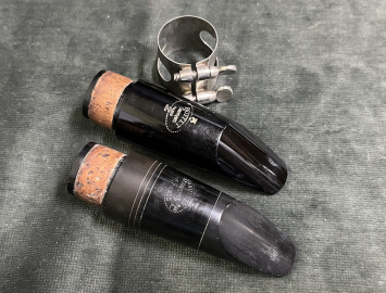 Photo Lot of 2 Buffet Crampon Paris Mouthpieces for Bb Clarinet