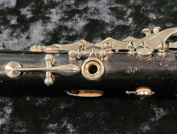 Photo Vintage Penzel Mueller Ab Piccolo Clarinet in Grenadilla with Nickel Keys #09047